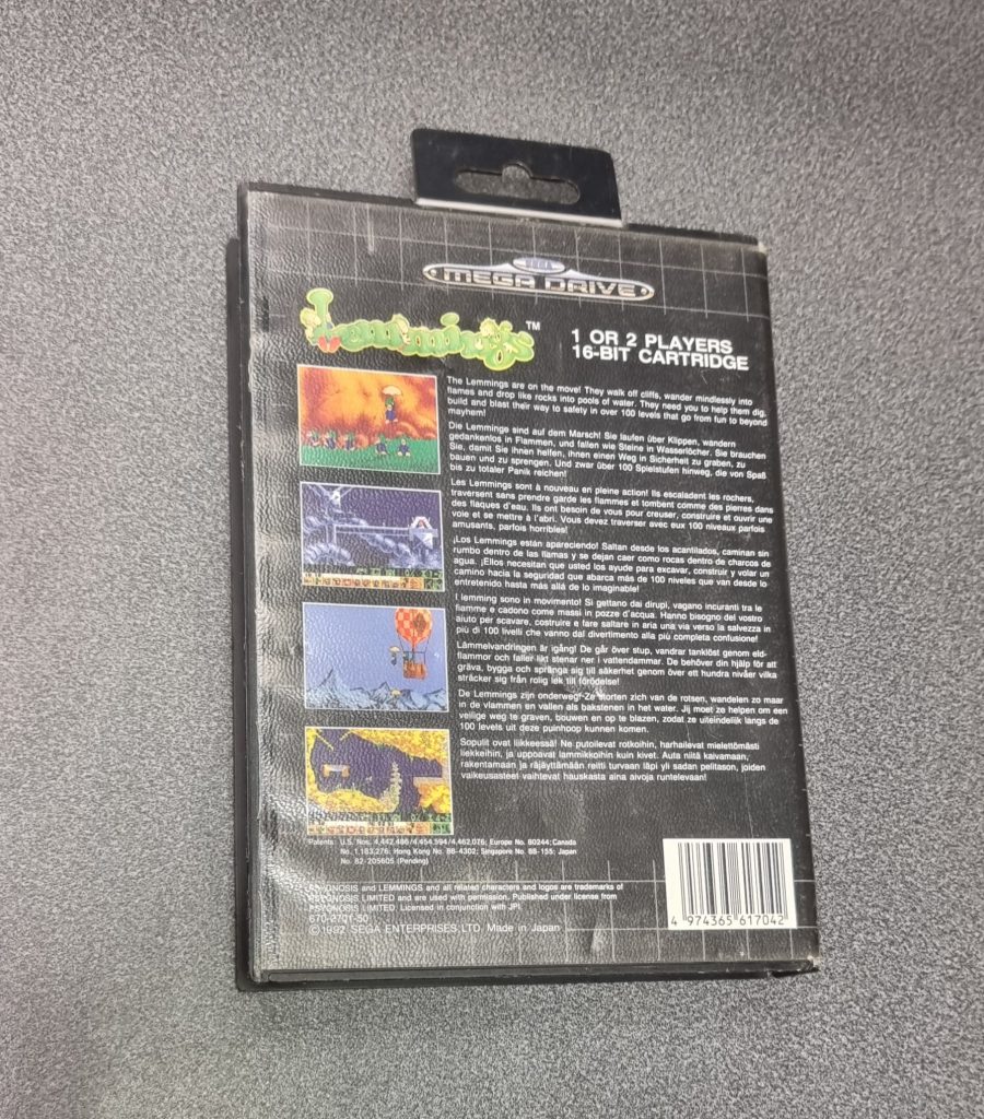 Pre Owned Sega Mega Drive Lemmings The Game Cave Telford