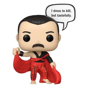 **PRE ORDER** Queen POP! Rocks Vinyl Figur Freddie Mercury (I Dress to Kill) 9 cm