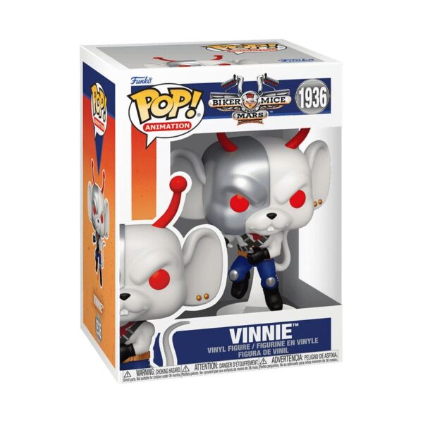 **PRE ORDER** Biker Mice From Mars Pop! Animation Vinyl Figure Vinnie 9 cm - Image 2