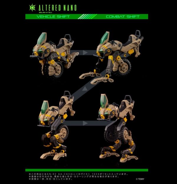 **PRE ORDER - ETA END JAN 2026** Altered Nano Action Figure AN-02 AA-CAVALL 1024 10 cm - Image 2