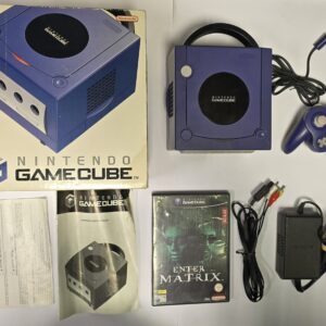 Nintendo Game Cube - Purple with Official Controller & Matrix Game (Pre Owned)