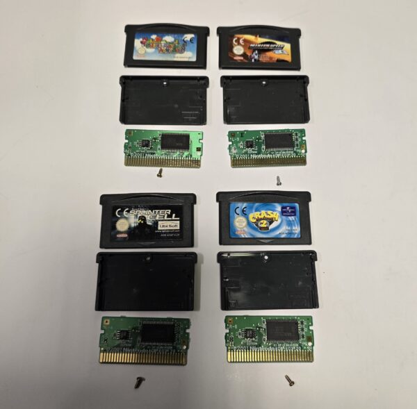 GBA - 4 x Game Bundle. Need for Speed, Super Mario Advance, Splinter Cell & Crash Bandicoot 2 (Cartridge Only) (Pre Owned)