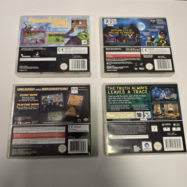 Nintendo DS - 4 x Game Bundle. Toy Story 3, CSI, LEGO Batman & Flushed Away - Image 2