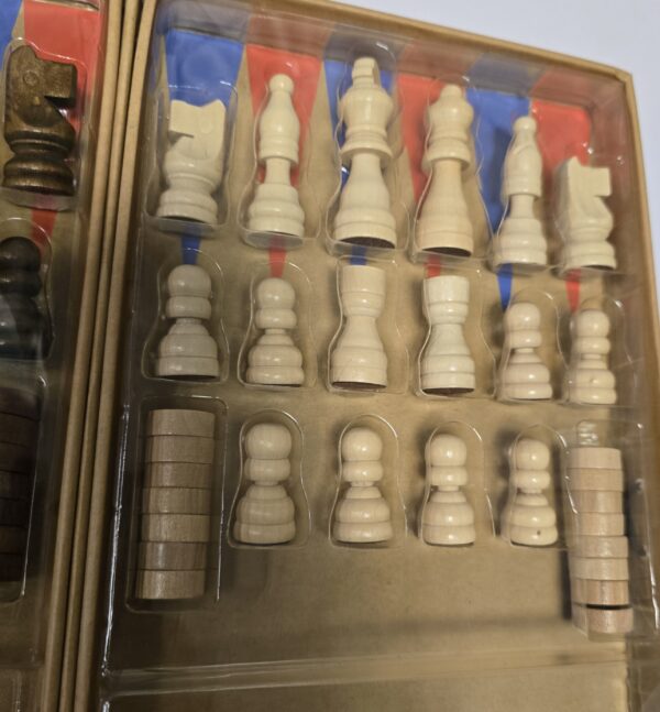 Board Game - Chess, Draughts & Backgammon (Pre Owned) - Image 5