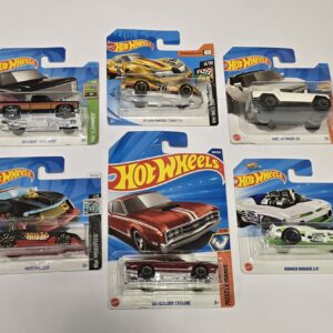 Hot Wheels 6 x Car Bundle Chevy, Dodger,Hummer, Corvette, ect
