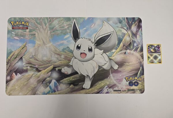 TCG - Pokémon Radiant Eevee Holo Promo #SWSH230 & Mouse Mat (Pre Owned)