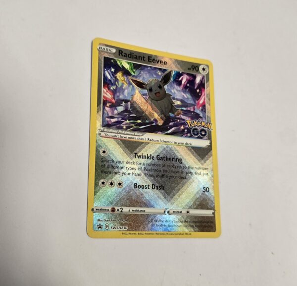 TCG - Pokémon Radiant Eevee Holo Promo #SWSH230 & Mouse Mat (Pre Owned) - Image 3