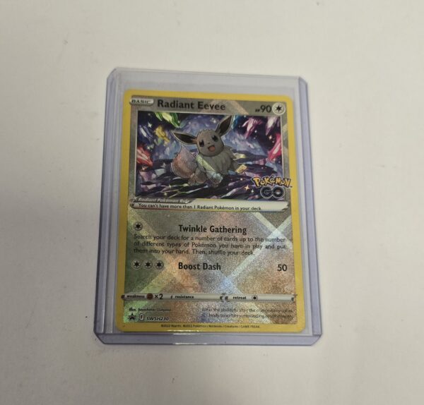 TCG - Pokémon Radiant Eevee Holo Promo #SWSH230 & Mouse Mat (Pre Owned) - Image 8