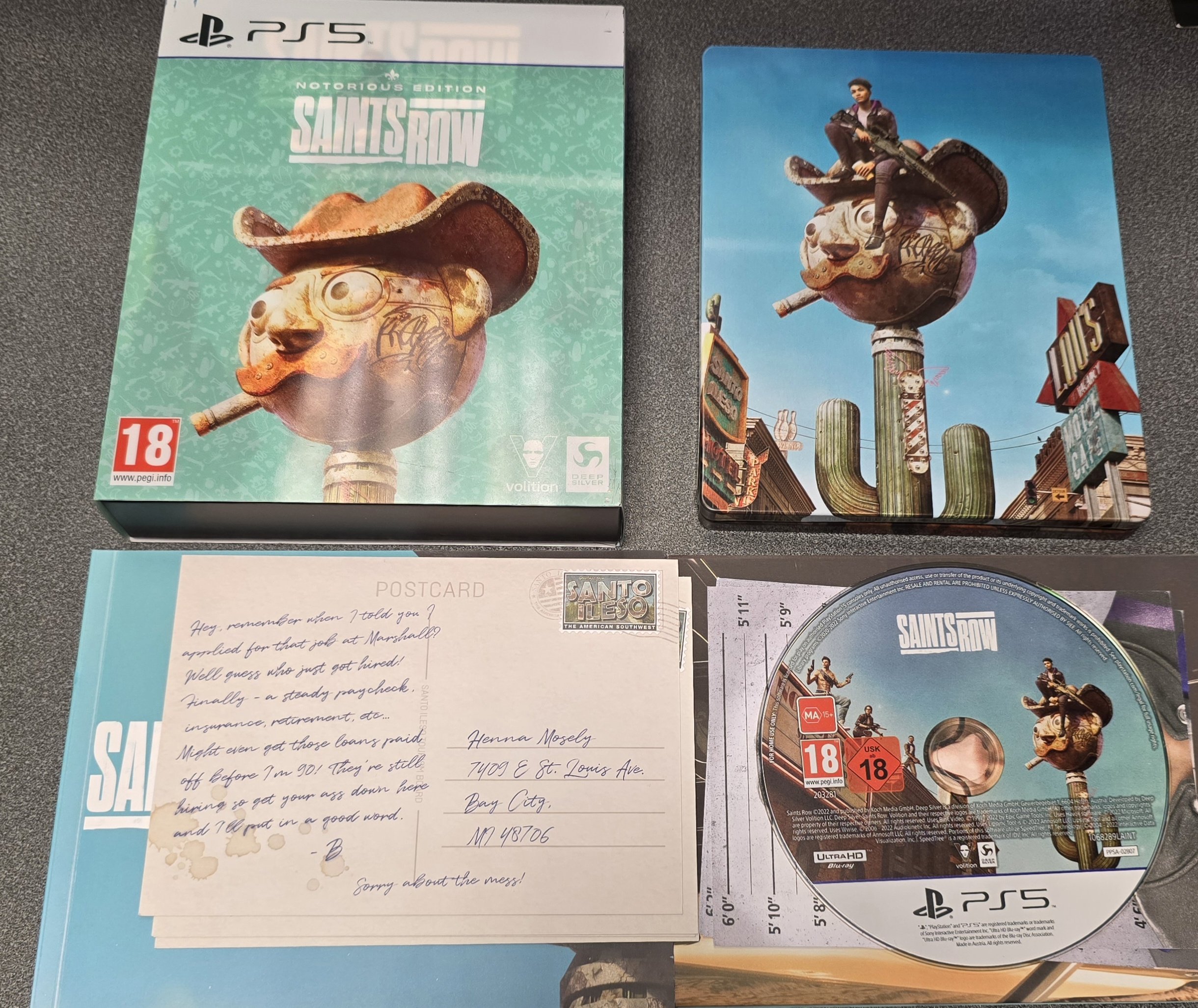 PS5 - Saints Row Notorious Edition (NO DLC) (Pre Owned)