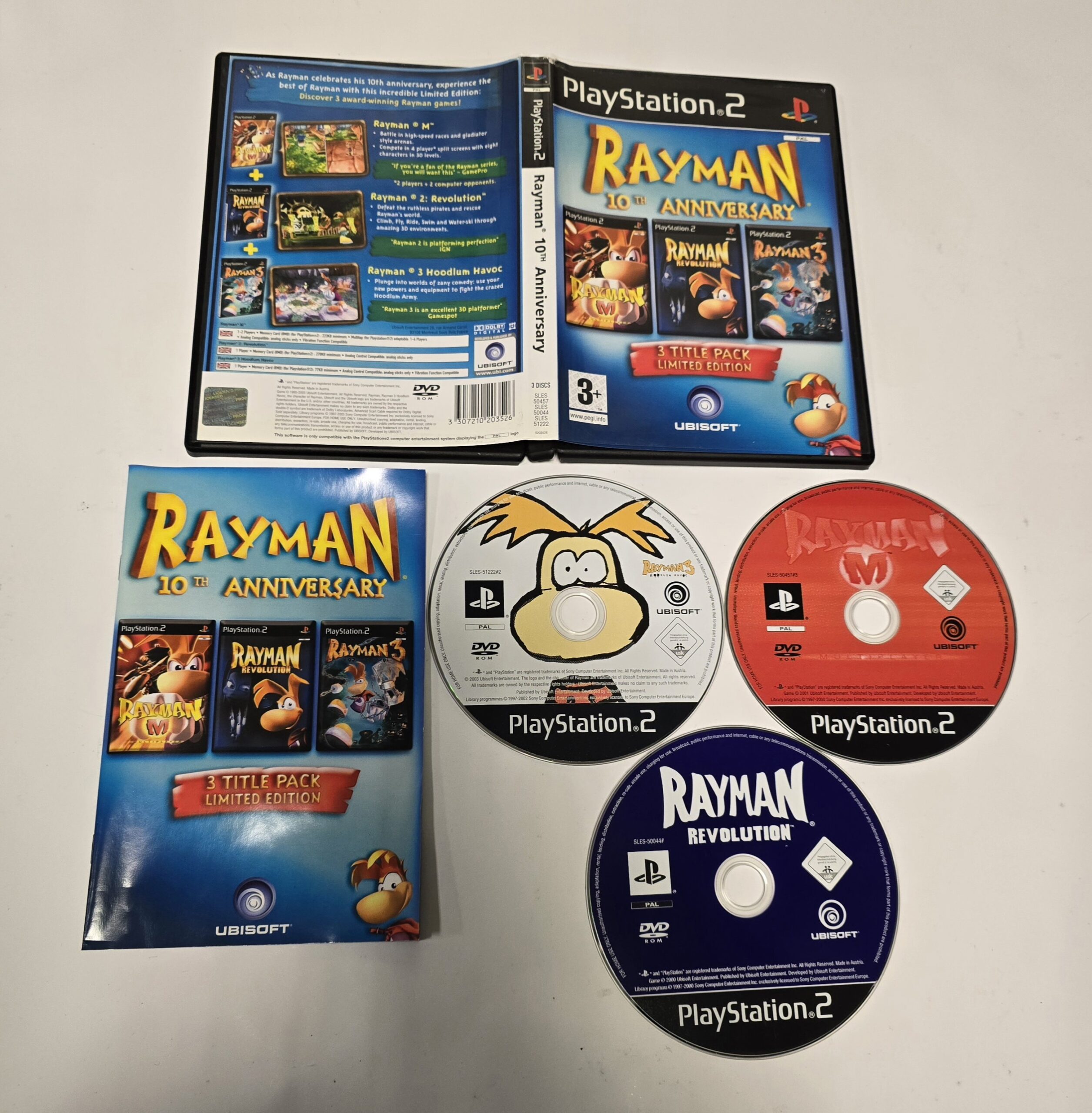 PS2 - Rayman 10th Anniversary 3x Games (Pre Owned)