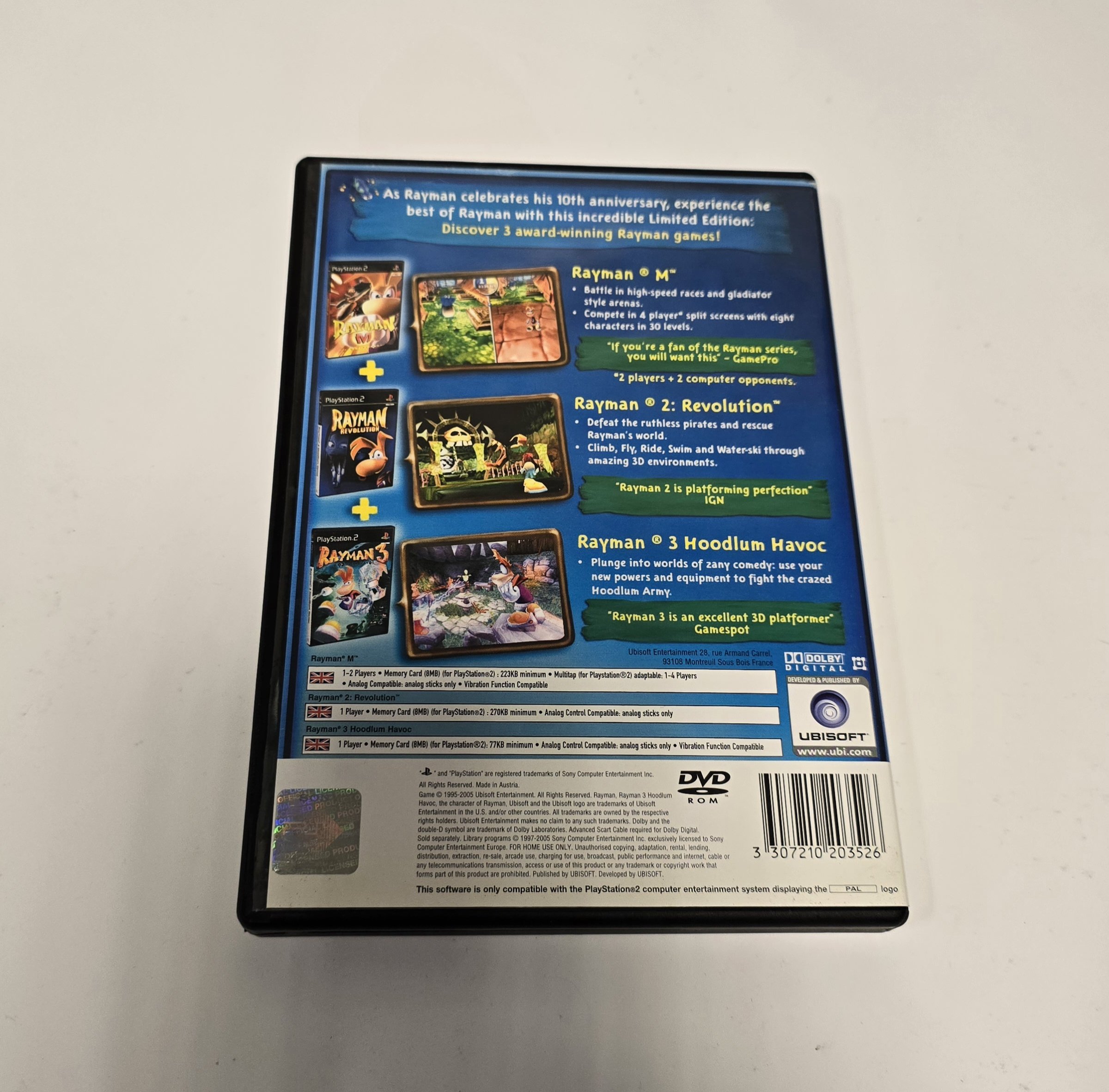 PS2 - Rayman 10th Anniversary 3x Games (Pre Owned) - Image 4