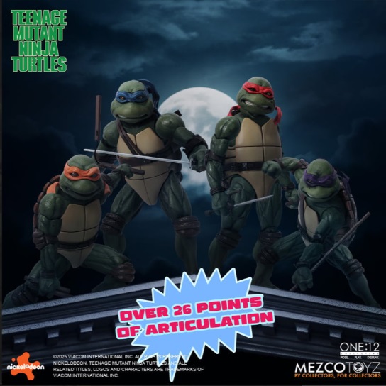 ETA END NOV 2026 - TMNT 1990 Movie ONE:12 Collective Box Set (4 Figures) - Image 5