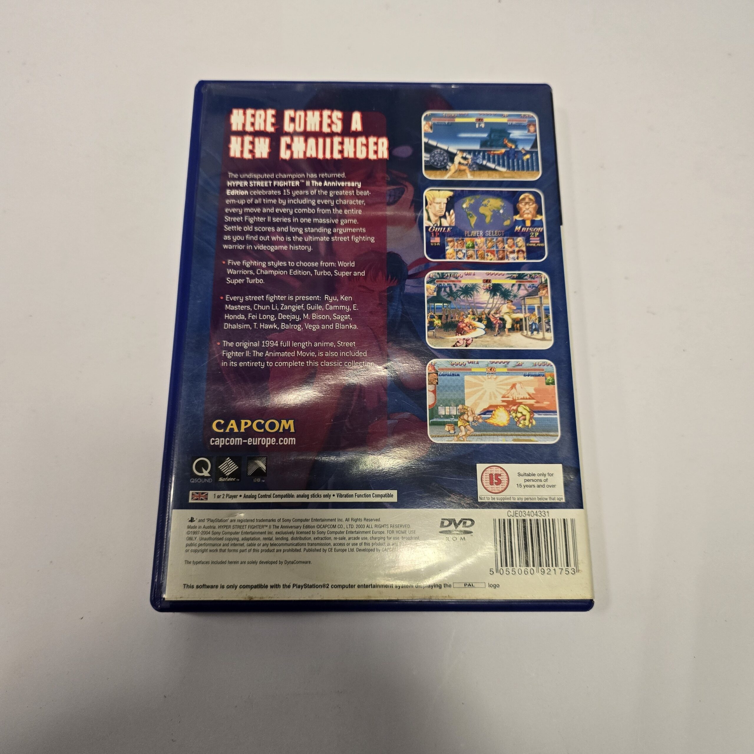 PS2 - Hyper Street Fighter 2 (No Book - Pre Owned) - Image 2