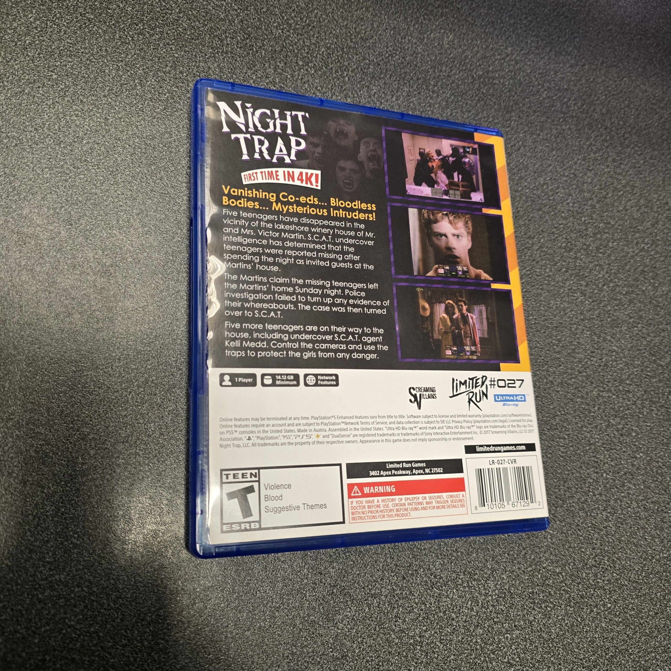 PS5 - Night Trap by Limited Run Games (Pre Owned) - Image 2