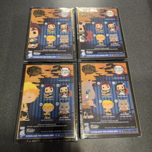 FUNKO - Pop! Pins Demon Slayer Set of 4 Tanjiro, Nez, Zenitsu, Inosuke