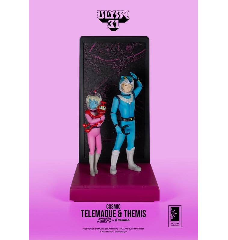 ETA END SEPT - Ulysse 31 Neon Figure 1/9 Telemachus & Themis Cosmic Version 20 cm