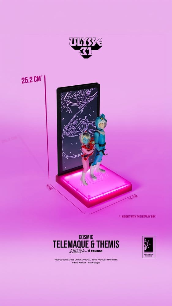 ETA END SEPT - Ulysse 31 Neon Figure 1/9 Telemachus & Themis Cosmic Version 20 cm - Image 8
