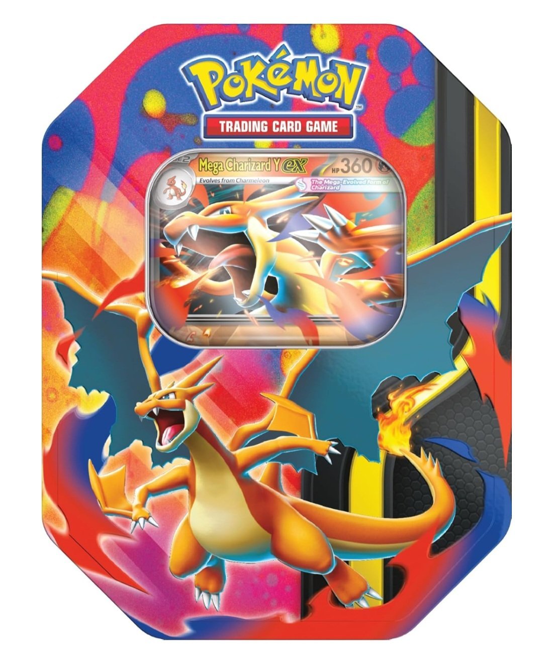 Pokémon TCG - Mega Charizard Y Tin 4x Boosers & 1 Promo Card