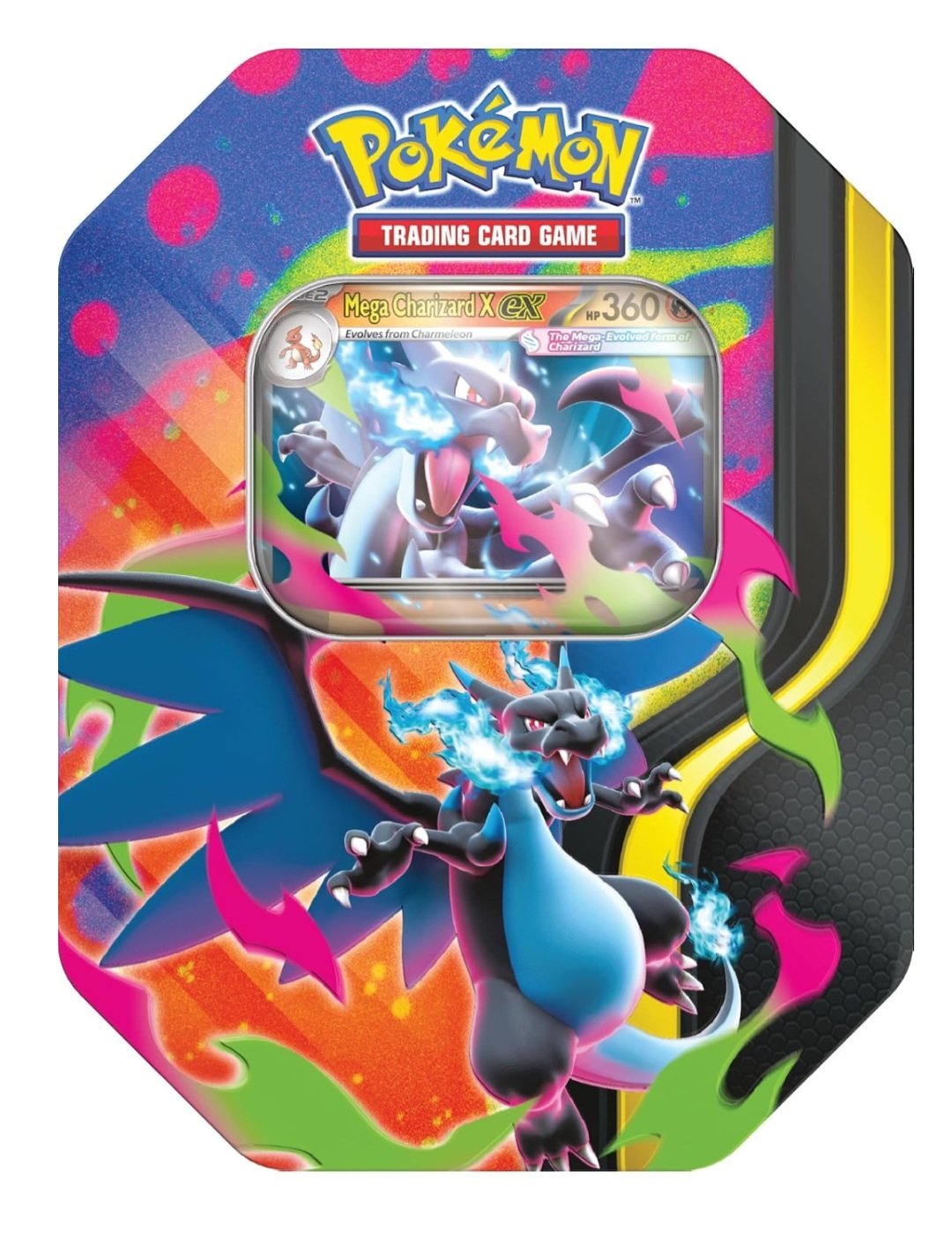 Pokémon TCG - Mega Charizard Tin X 4x Boosers & 1 Promo Card